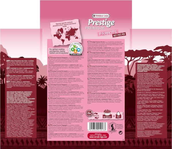 Hrană pentru papagali mari fără alune Prestige , Versele Laga, 15kg - imagine 5