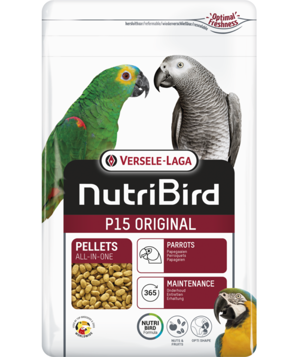 Hrană pentru papagali mari, Nutribird P15 Original, 1kg