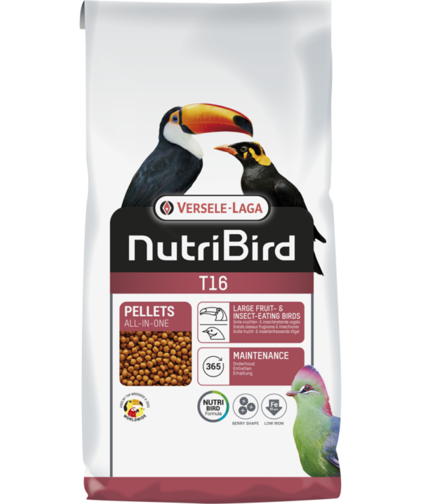 Nutribird T16 , hrana pentru papagali mari Tucani,Turaco,pellet,10kg