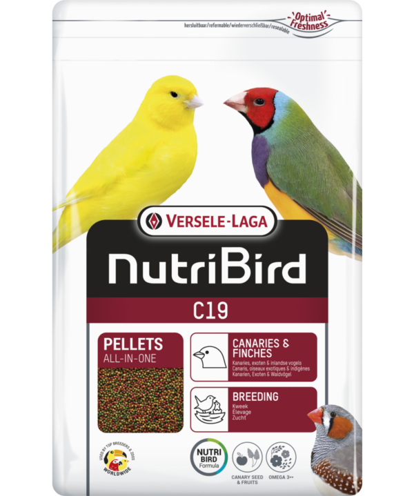 Hrana pentru canari, Nutribird C19, Pellet All In One, 3 Kg